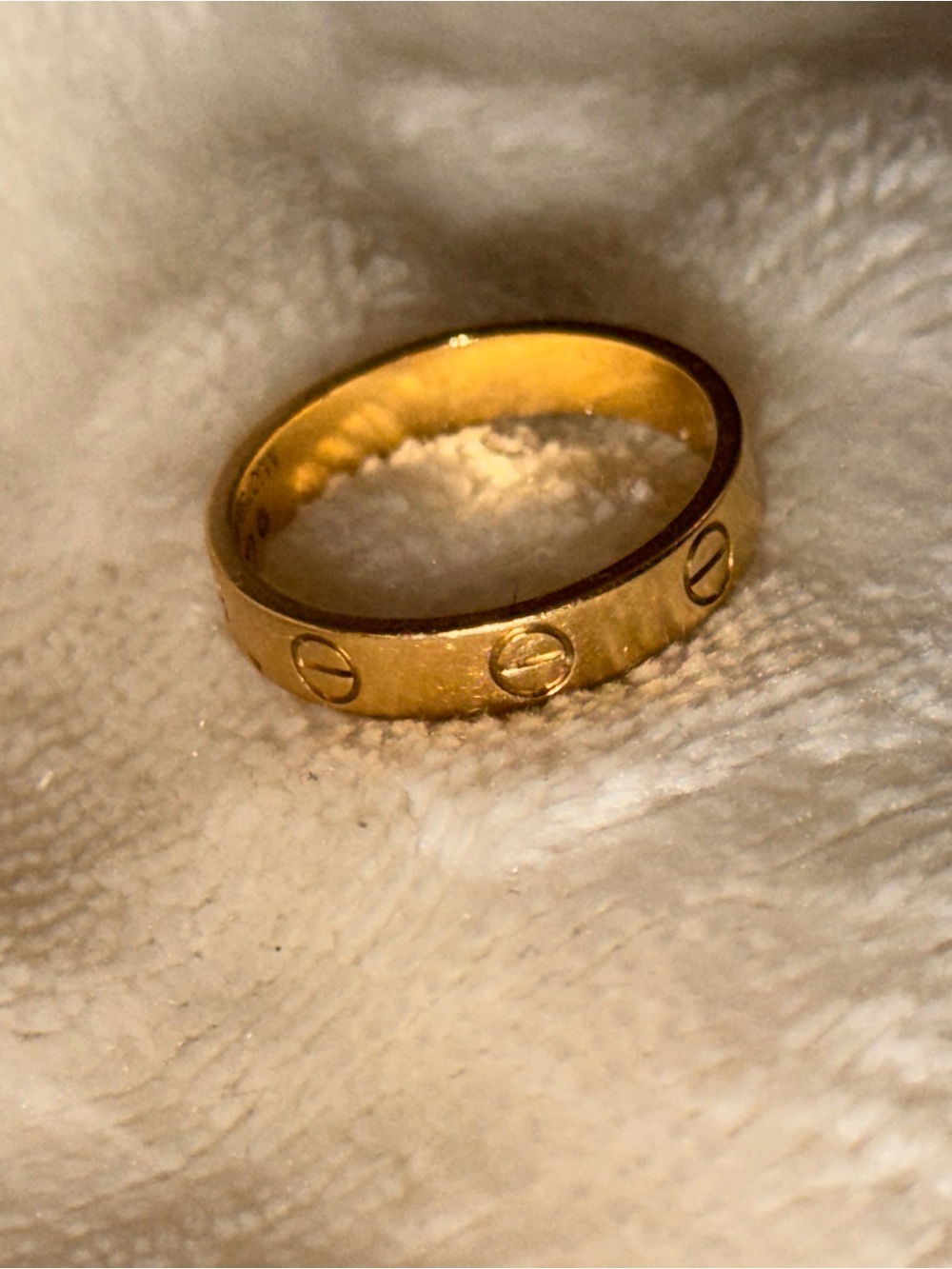 Cartier Gold Love Band Ring - Size 6.25-6.5 but fits 7-7.5 - Picture 8 of 10